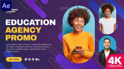 پروژه افترافکت تیزر تبلیغاتی آموزشی Education Agency Promo