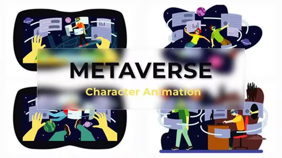 Metaverse Animation پروژه افترافکت مجموعه انیمیشن با موضوع متاورس Metaverse Animation Pack ...
