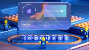 پروژه افترافکت ویژوالایزر پودکست موزیک Music Podcast Happy Kids