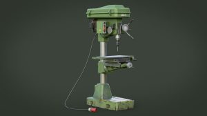 مدل سه بعدی دریل صنعتی Drill Press