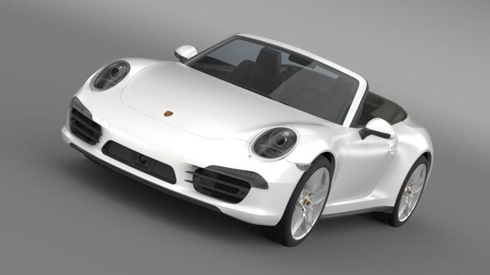 مدل سه بعدی خودرو پورشه Porsche 911 Carerra 4S Cabrio 2013