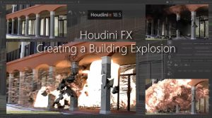 آموزش ساخت انفجار در ساختمان با هودینی Building Explosion in Houdini