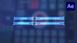 پروژه افترافکت اینترو لوگین هایتک HUD Hi-Tech Login Intro