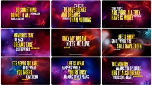پروژه افترافکت نمایش نقل قول Quotum Typography