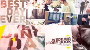 پروژه افترافکت نمایش عکس عروسی Wedding Story Book