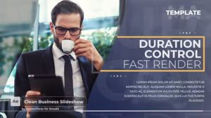 پروژه افترافکت اسلایدشو کسب و کار Clean Business Slideshow