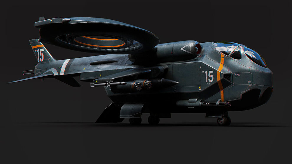 مدل سه بعدی هلیکوپتر Helicopter Jet Transporter