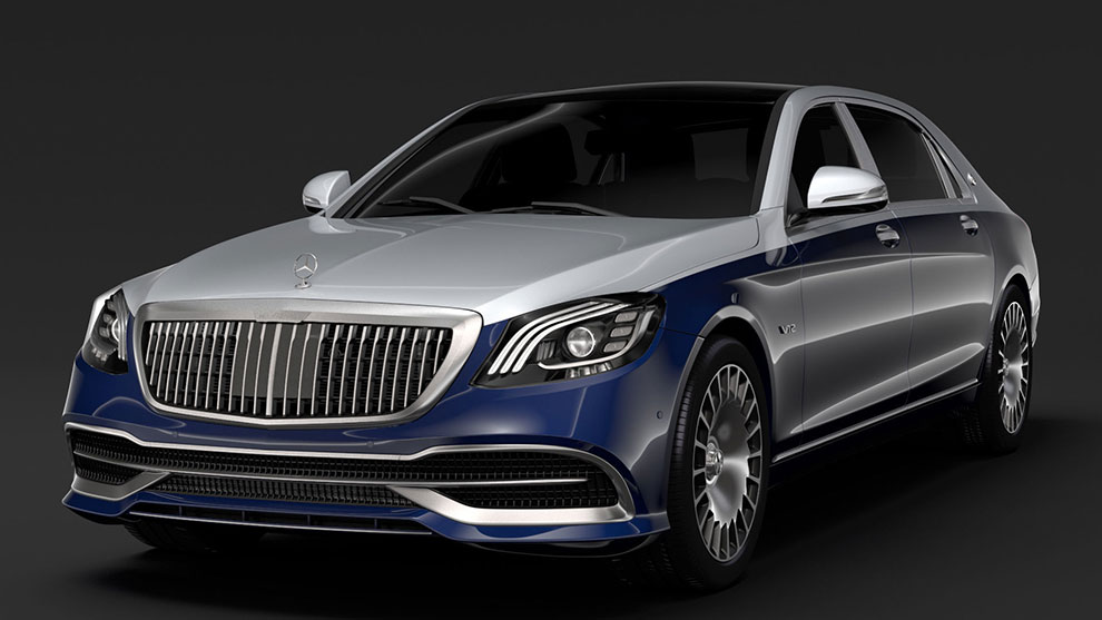 مدل سه بعدی خودرو مرسدس Mercedes Maybach S 650 X222 2019