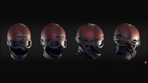 مدل سه بعدی کلاه خلبان Rebel Helmet Set