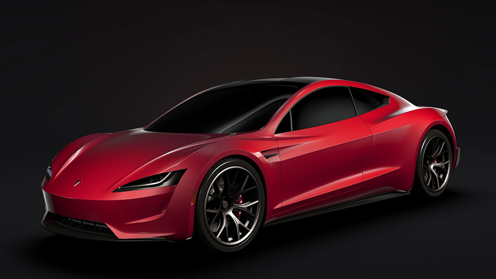 مدل سه بعدی خودرو تسلا Tesla Roadster 2020