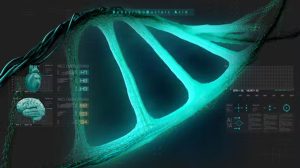 پروژه افترافکت نمایش دی ان ای در صفحه نمایش HUD Medical Interface DNA