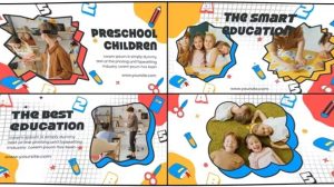 پروژه افترافکت اسلایدشو کودکان Kids Education Slideshow
