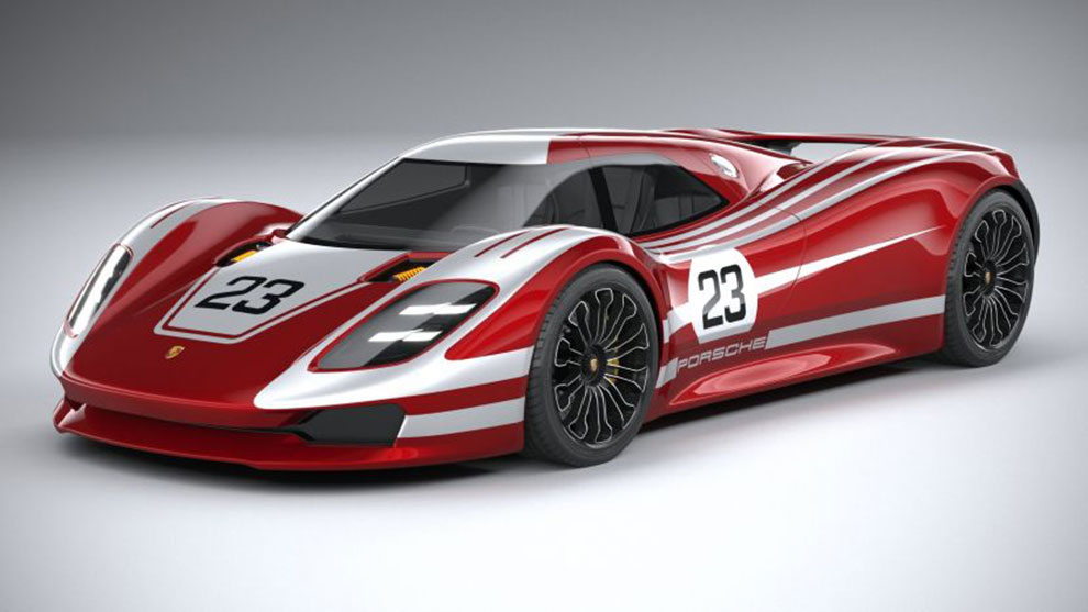مدل سه بعدی خودرو پورشه Porsche 917 Concept 2021