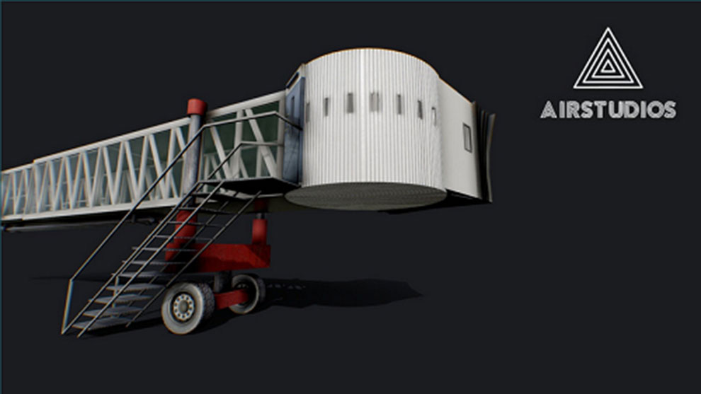 مدل سه بعدی جت وی فرودگاه Airport Jetway