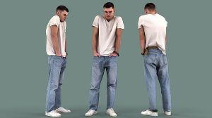 مدل سه بعدی اسکن کاراکتر مرد Casual Guy Standing