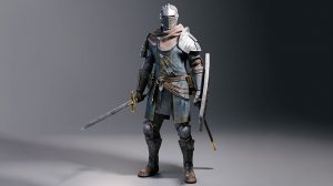 مدل سه بعدی کاراکتر شوالیه Elite Knight
