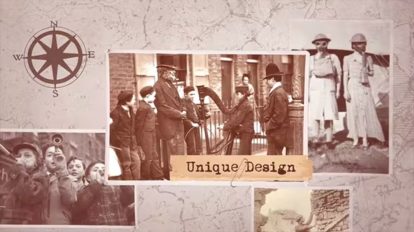 پروژه افترافکت نمایش تاریخچه History Timeline