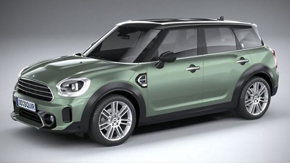 مدل سه بعدی خودرو نیم شاسی Mini Countryman