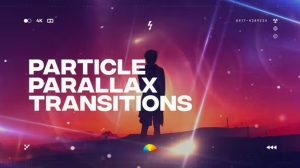 پروژه افترافکت مجموعه ترانزیشن پارالکس Parallax Particle Transitions