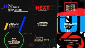 پروژه افترافکت مجموعه عناوین متحرک Creative Typography Titles 2