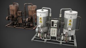 مدل سه بعدی تجهیزات ذخیره سازی صنعتی Industrial Device