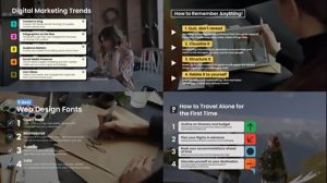پروژه افترافکت نمایش لیست عناوین List Titles