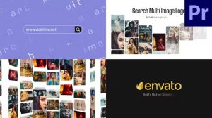 پروژه پریمیر نمایش لوگو با تصاویر Search Multi Image Logo