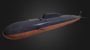 مدل سه بعدی زیردریایی اتمی The Nuclear Submarine