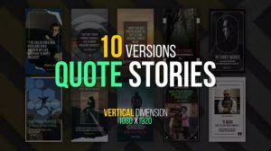 پروژه افترافکت مجموعه نقل قول Quote Stories
