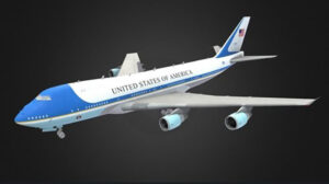 مدل سه بعدی هواپیما نیرو هوایی Air Force One