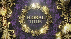 پروژه افترافکت نمایش عناوین طلایی Luxury Royal Gold Titles