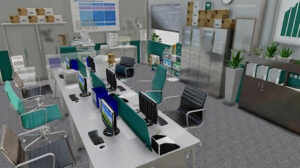 مدل سه بعدی دفتر شرکت Modern Office