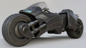 مدل سه بعدی موتورسیکلت Sci-Fi Motorbike