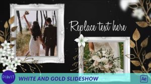 پروژه افترافکت اسلایدشو عروسی White and Gold Slideshow