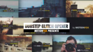 پروژه افترافکت افتتاحیه با افکت گلیچ Dubstep Glitch Opener