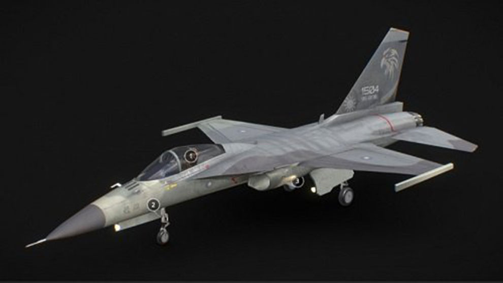مدل سه بعدی جت جنگی F-CK-1 Ching-kuo