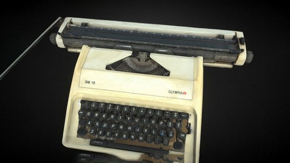 مدل سه بعدی ماشین تایپ قدیمی Old Typewriter