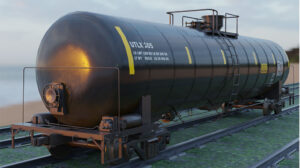 مدل سه بعدی تانکر راه آهن Railway Tank Car