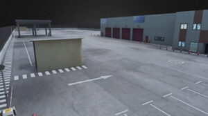 مدل سه بعدی پارکینگ اتوبوس Real Parking Bus For Simulation
