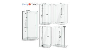 مدل سه بعدی سرویس حمام Shower Enclosures Radaway
