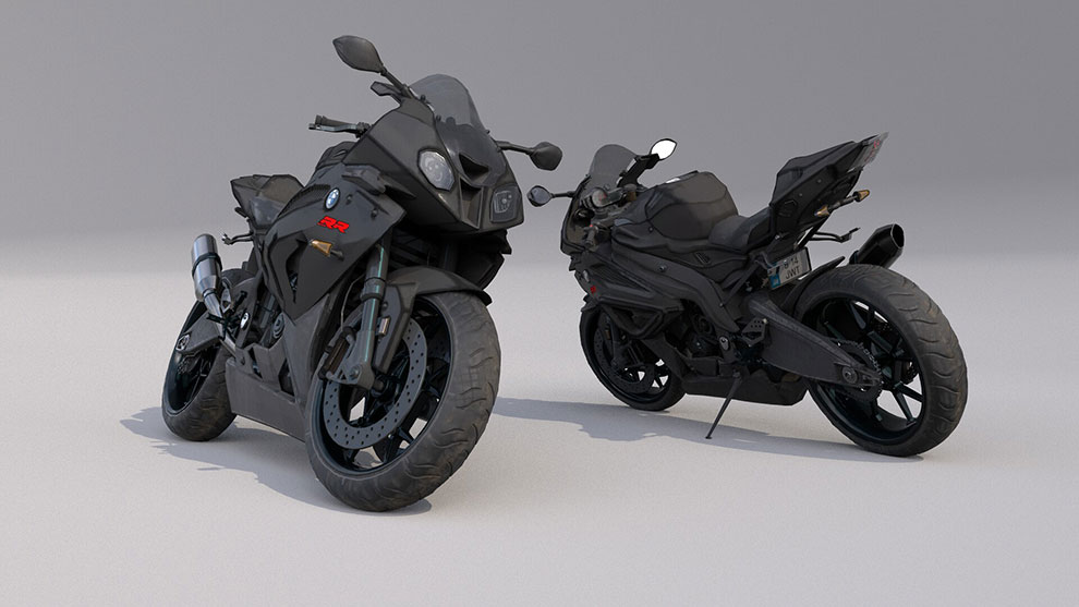 مدل سه بعدی موتور سیکلت بی ام و BMW S1000 RR Motorcycle