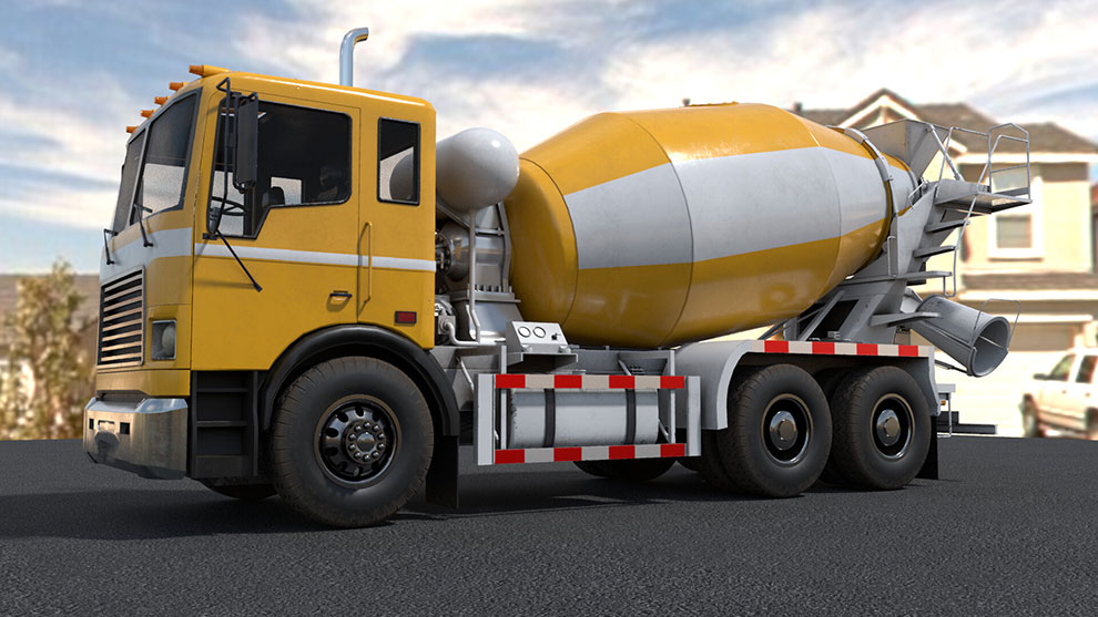 مدل سه بعدی کامیون سیمان Cement Truck