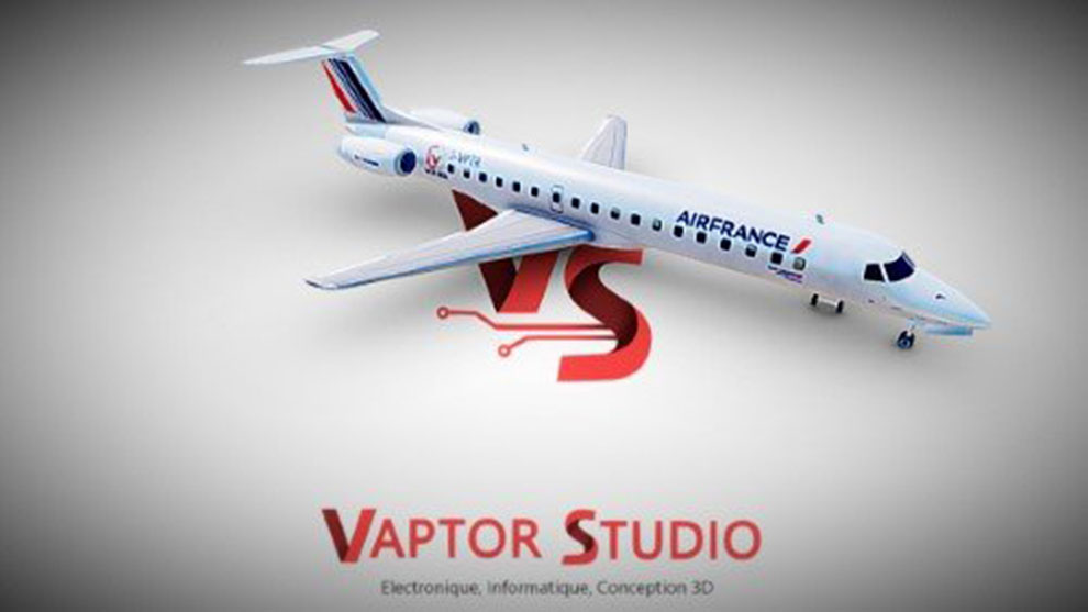 مدل سه بعدی هواپیما مسافربری EMBRAER 145