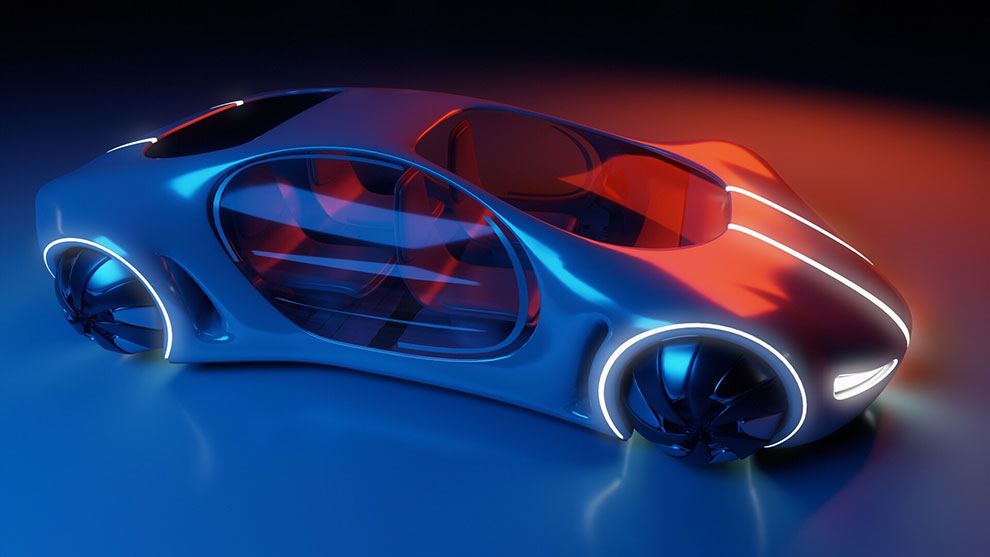مدل سه بعدی ماشین پیشرفته آینده Future Car 34