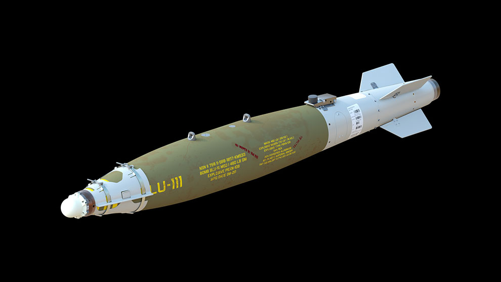 مدل سه بعدی بمب هوایی GBU 38 JDAM Bomb