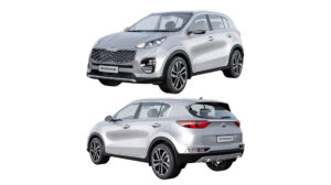مدل سه بعدی خودرو کیا Kia Sportage 2020