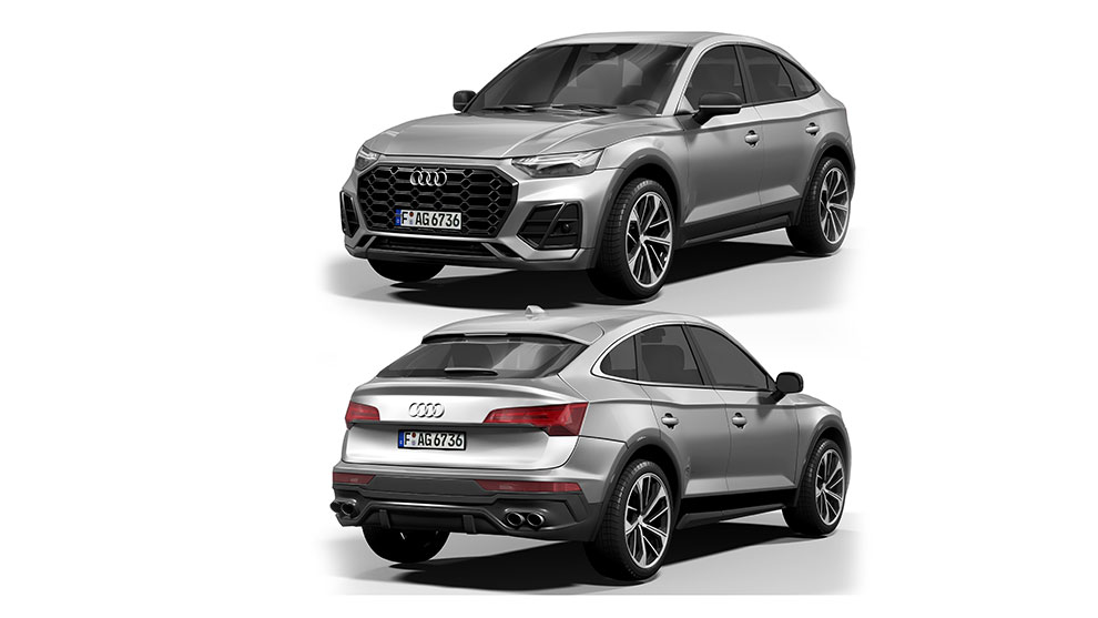 مدل سه بعدی خودرو آئودی Audi SQ5 Sportback
