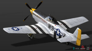 مدل سه بعدی هواپیما P51D Mustang