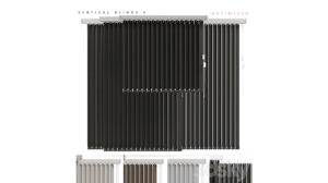 مدل سه بعدی کرکره پنجره Vertical Blinds 5