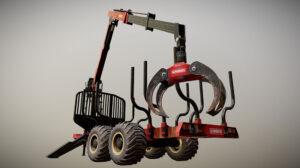 مدل سه بعدی لودر چوب Wood Loader
